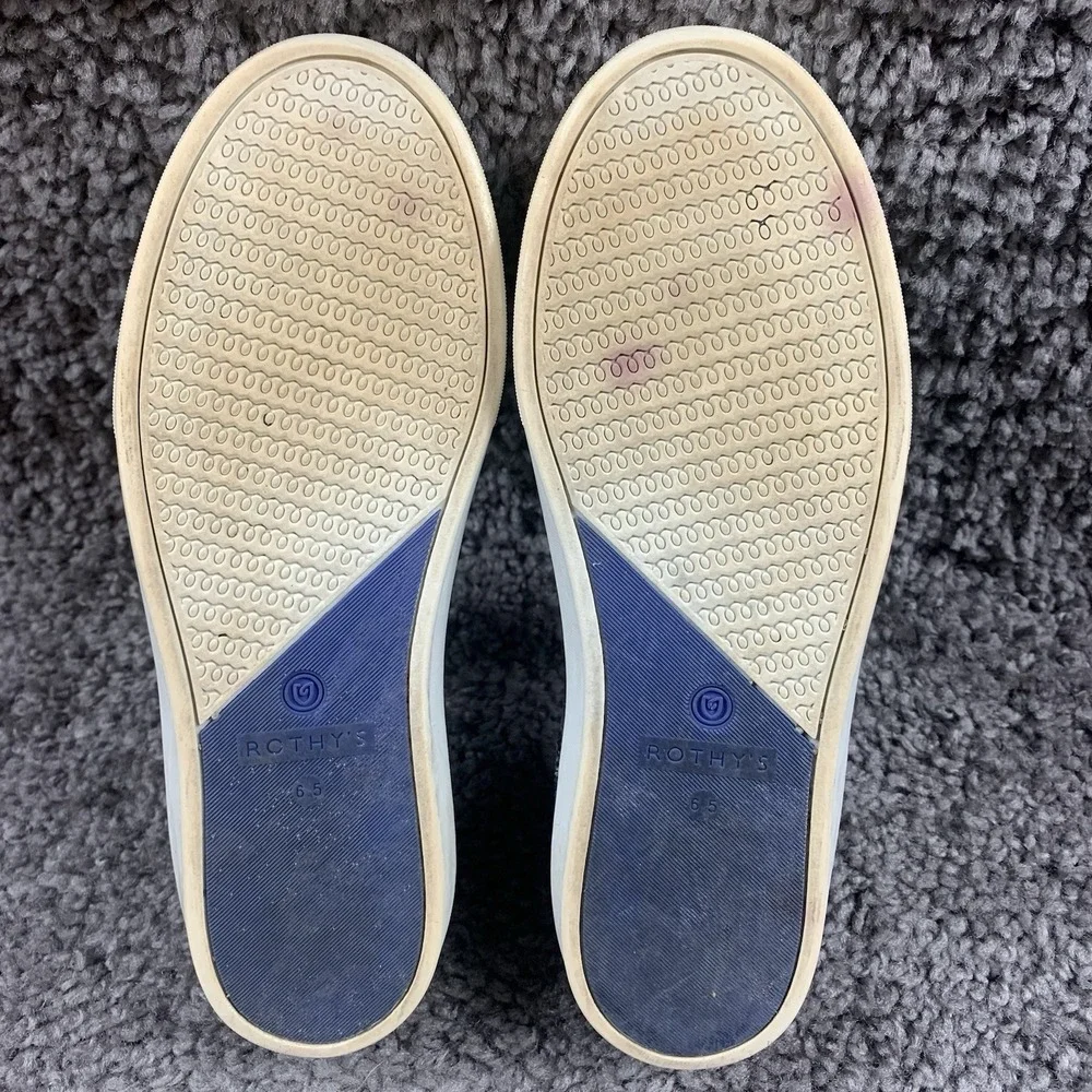 Rothy's The Sneaker Gray Camo Slip On Round Toe Flats Shoes Womens Size 6.5